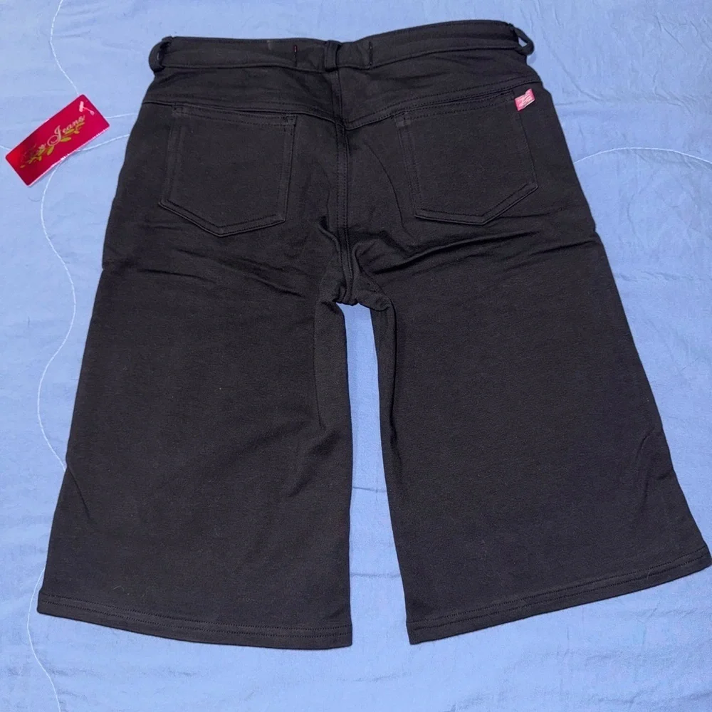 Bundle of Black Denim Stretch Shorts